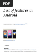 List of Features in Android - Wikipedia