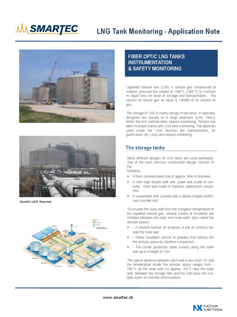 LNG Tank Monitoring Solutions Overview | PDF | Liquefied Natural Gas ...
