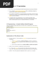 Introduction To C Programming