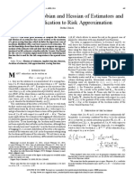 Computing Jacobian and Hessian of Estimators and Their Application To Risk Approximation