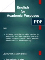 Structure and Features of an Academic Text