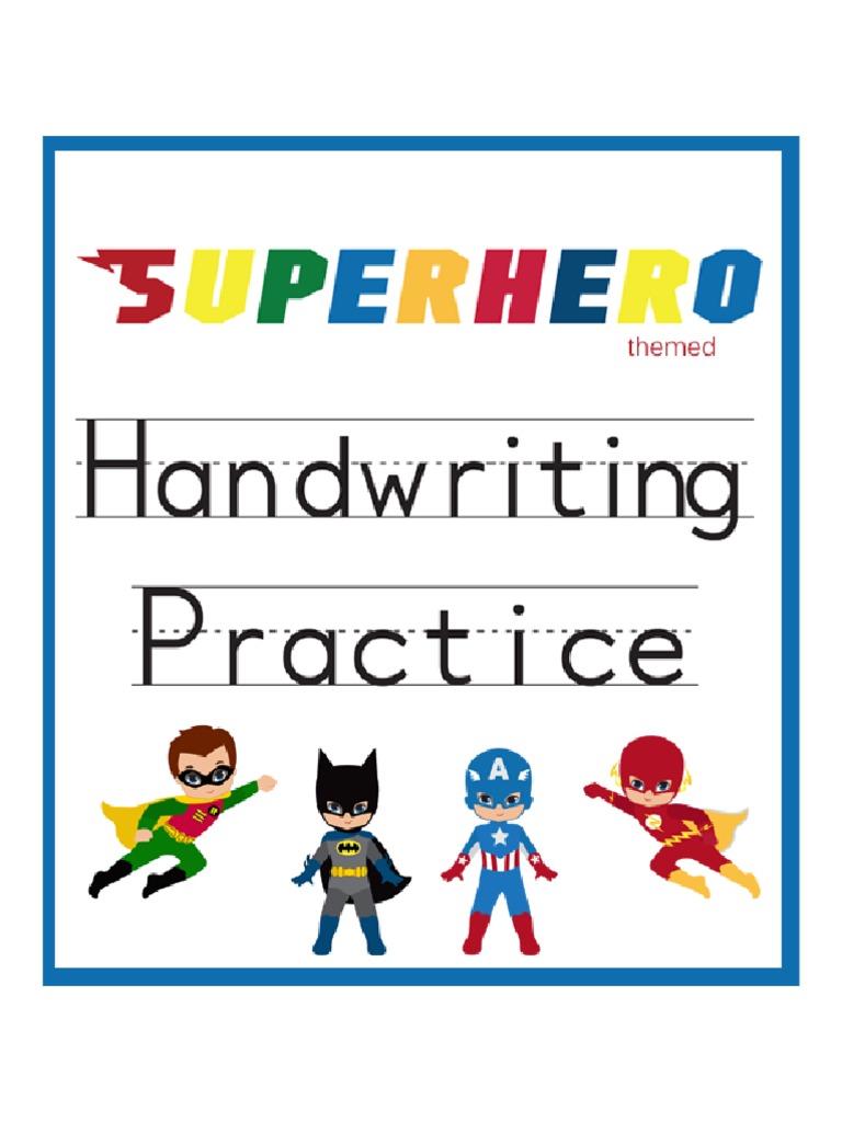 Superhero Handwriting Practice1 PDF