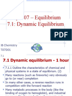 Topic 07 - Equilibrium 7.1: Dynamic Equilibrium: IB Chemistry T07D01