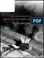 Los Origenes de La Segunda Guer - A. J. P. Taylor