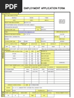 Employment Application Form: (DD/MM/YYYY)