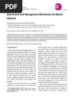 End-To-End Qos Management Mechanism For Mobile Network