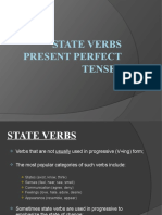 State Verbs and Perfect Tenses