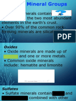 A. Mineral Groups