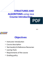 Data Structures and ALGORITHMS Using Java: Course Introduction
