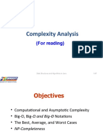 Complexity Analysis: (For Reading)