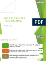 Common Failures & Troubleshooting T1/T2 Training