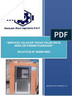 PETS -SERVICO INSTALCION DE TECHO FALSO AREA PREMIN FUNDICION