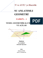 Yks Tyt Ye Hazırlık Konu Anlatımlı Geometri Ders Notu 1