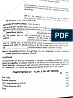 Calculation of Salary Income