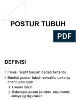 POSTUR TUBUH ERGONOMI