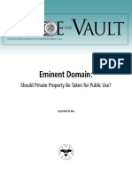 EminentDomain Lesson Plans