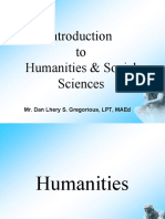 To Humanities & Social Sciences: Mr. Dan Lhery S. Gregorious, LPT, Maed