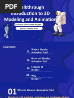 Walkthrough Introduction To 3D Modeling and Animation: Curriculum Enhancement Program