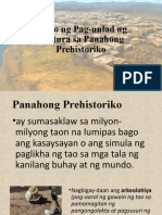 Yugto NG Pag Unlad NG Kultura Sa Panahong Prehistoriko