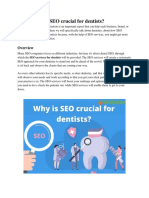 Why Is SEO Crucial For Dentists?