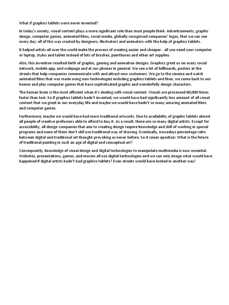 What If Graphics Tablets Were Never Invented PDF