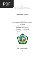 Industrial Training Report Format (B.tech. and M.sc.) (Final)