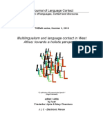 Multilingualism and Language Contact in West