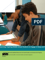 Project-Based Learning Inspiring Middle School Students To Engage in Deep and Active
