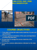 Module 1 Rebar Work Orientation