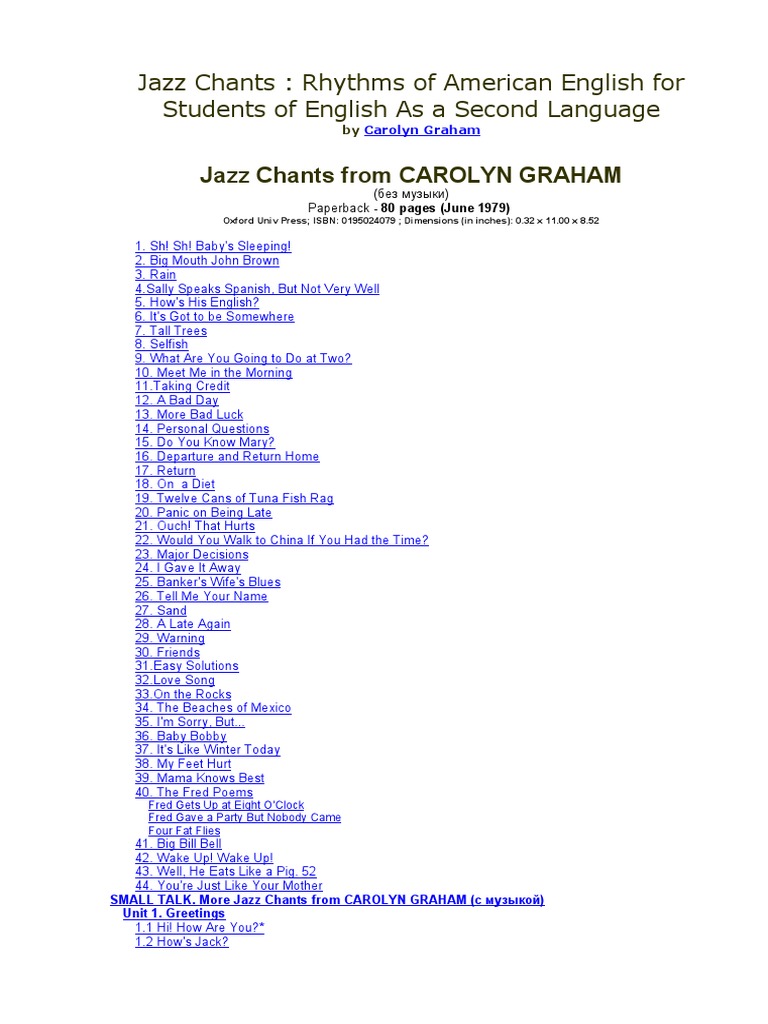 洋楽 Jazz Chants Old And New Amazon.com: Jazz Chants Old and New: Student Book