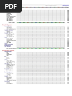 Home Budget Worksheet: Income Categories