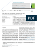 Qualitative and Quantitative Analysis of Lateral Diffusion of Drugs in Human Skin