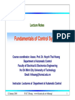 Fundamentals of Control Systems Fundamentals of Control Systems Fundamentals of Control Systems Fundamentals of Control Systems
