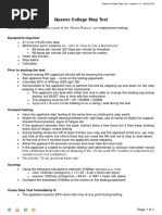 3-Minute Step Test Protocol and Norms | PDF