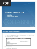 Collabnet Subversion Edge: Presented By: Adam Ambrose, Software Engineering Manager