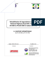 Geometric Design Report PK49 9 - PK74 9 French