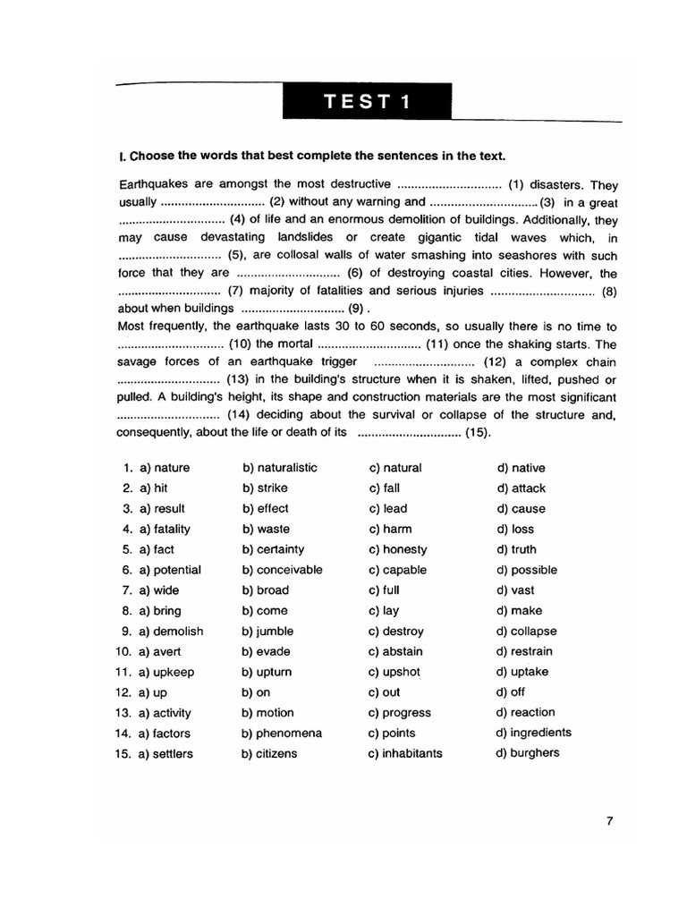 Use of English Tests | PDF