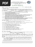 1 Quarter Examination: Christian Life Education 10