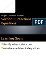6.1 Chemical Reactions and Equations