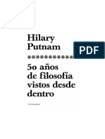 50 Años de Filosofia Vistos Desde Dentro by Putnam Hilary