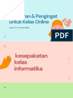 Peraturan & Pengingat Untuk Kelas Online: Aziziyya Khawarin