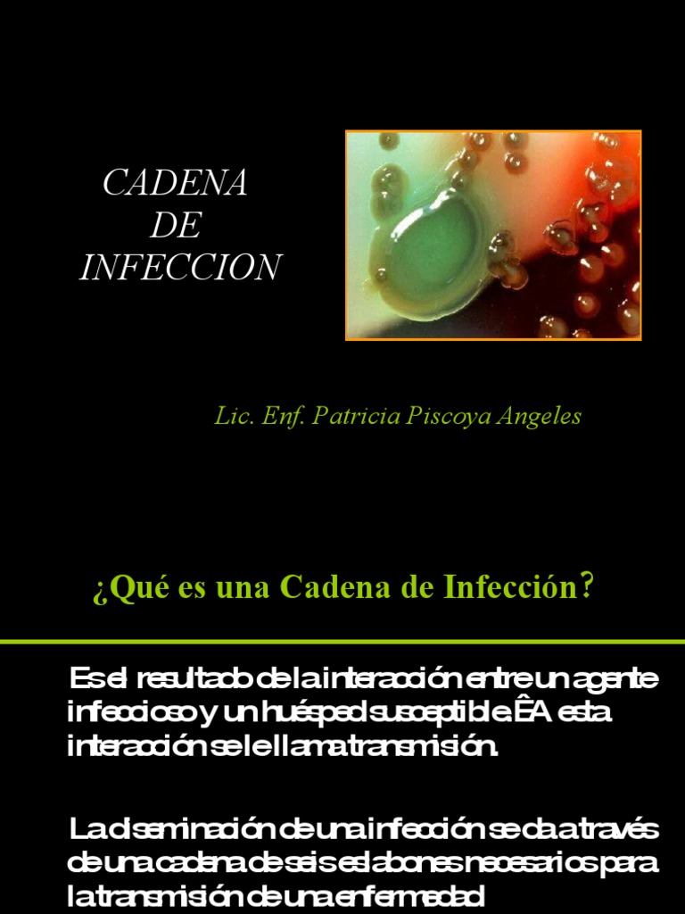Cadena de Infección y Eslabones Clave | PDF | Infección | Virus