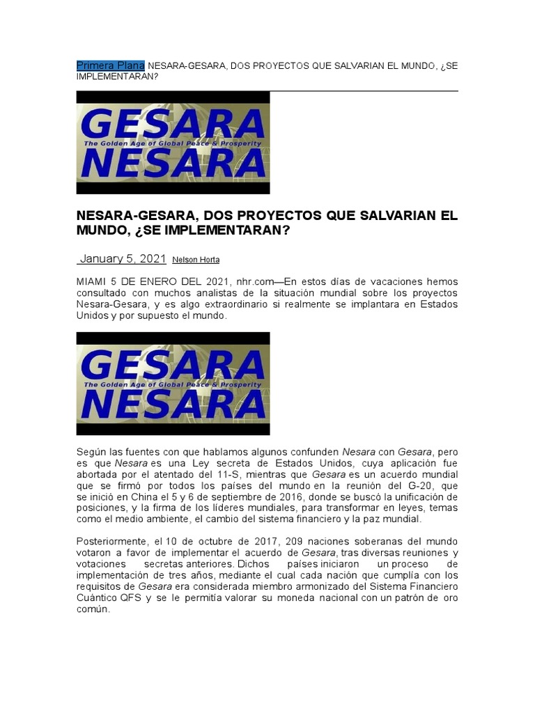 Implementación de Gesara y QFS | PDF | Dinero | Bancos