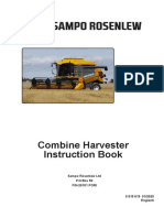 Combine Harvester Instruction Book: Sampo Rosenlew LTD P.O.Box 50 FIN-28101 PORI