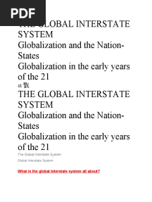 THE INTERSTATE SYSTEM ORAL QUESTIONS Q and A