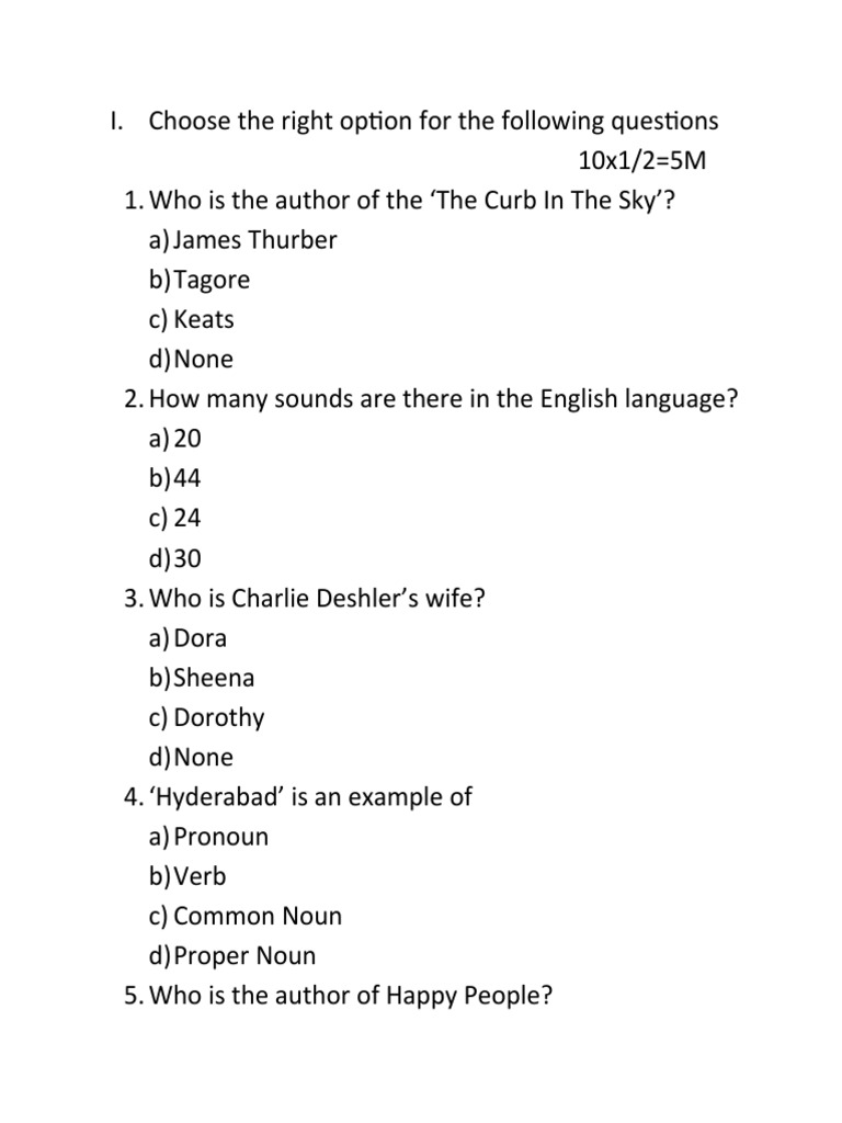 Question Paper | PDF