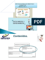 Modulo No. 2 Costo de Materiales Directos e Indirectos para Subir 1