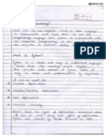 Python Handwritten Notes (100 Pages) by @python - Hub