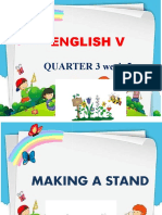 ENGLISH 5 Making A Stand
