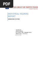 Download training report on embedded system by Anugya Anush SN53240411 doc pdf